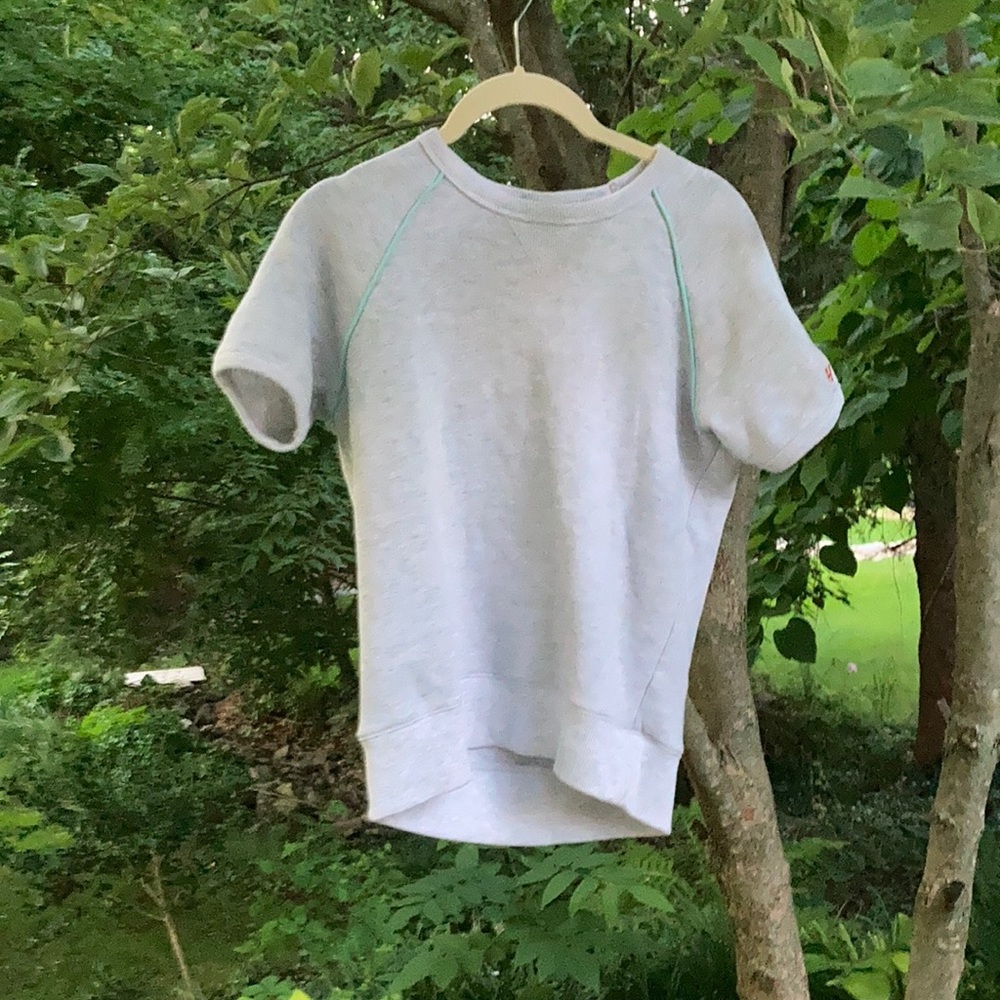 Womens short sleeve sweatshirt